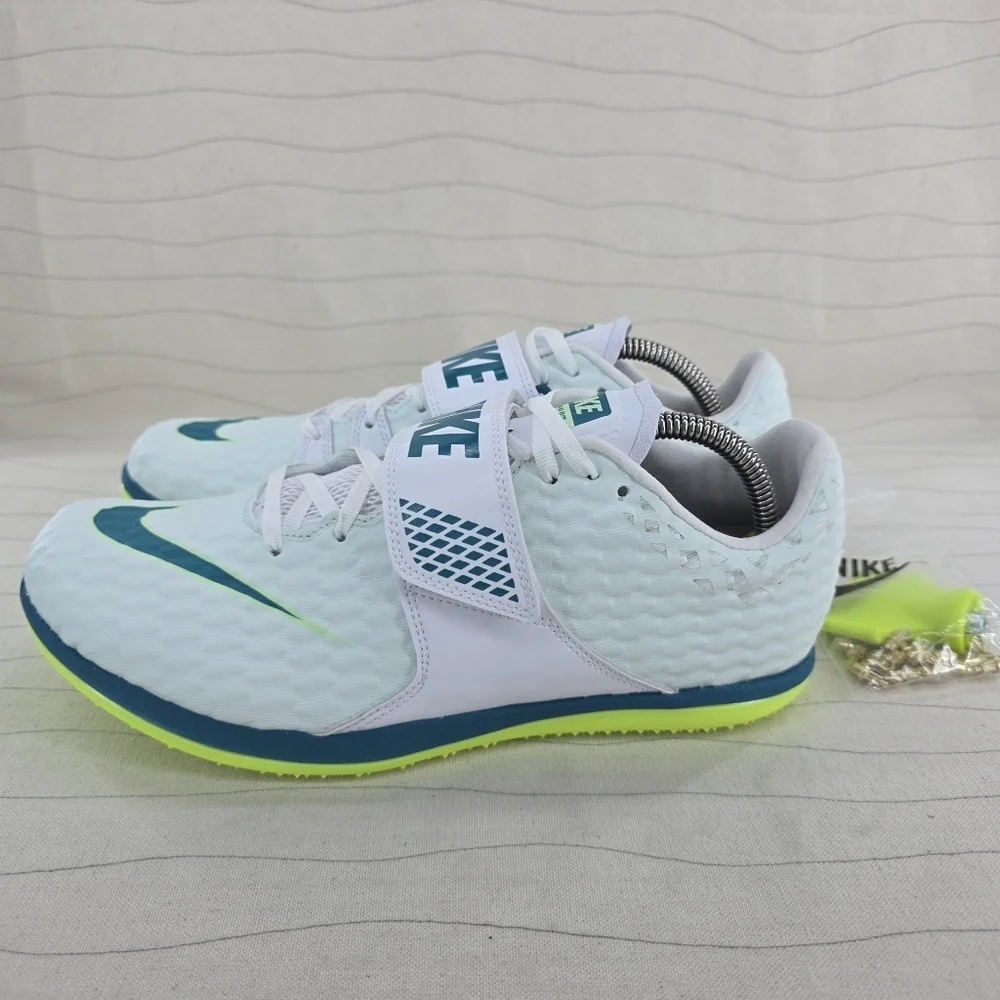 Nike Mens Zoom High Jump Elite Barely Green/Bright Spruce FZ9636-100 Sz 9.5 NEW